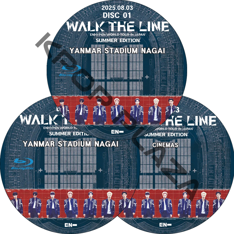 [Blu-ray] ENHYPEN WORLD TOUR 'WALK THE LINE' IN JAPAN -SUMMER EDITION- (#3枚セット) 日本語音声の画像