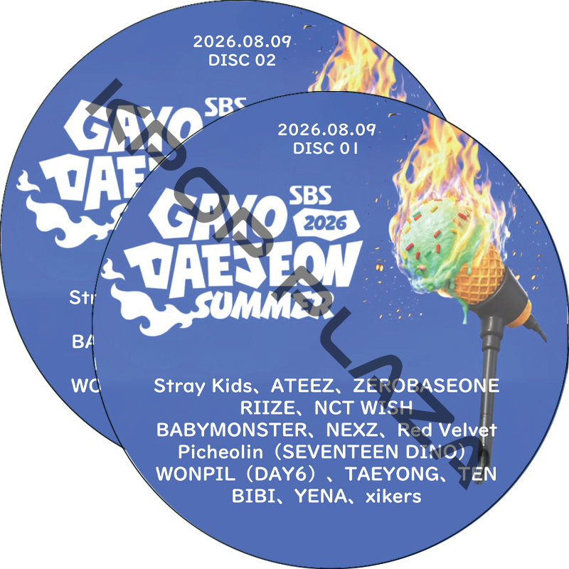2026 SBS歌謡大典 SUMMER (26.08.09 #2枚セット) 日本語字幕なし / [出演者 : Stray Kids、ATEEZ、BABYMONSTER、Red Velvet 他]の画像