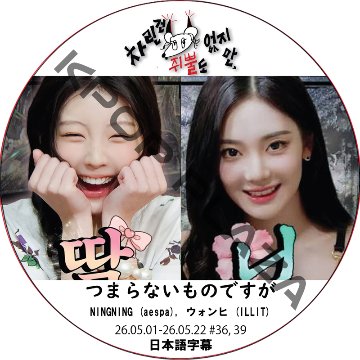 つまらないものですが (26.05.01-26.05.22 #36, 39) 日本語字幕 / [出演者 : NINGNING (aespa), ウォンヒ (ILLIT)] aespa DVDの画像