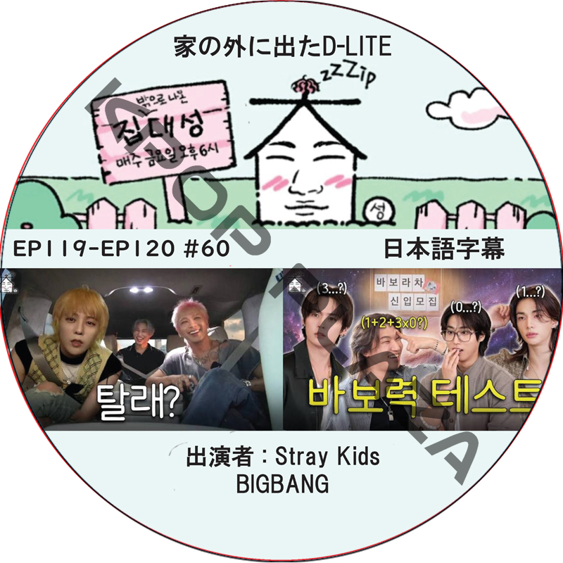 家の外に出たD-LITE (EP119-EP120 #60) 日本語字幕 / [レギュラー出演 : デソン (BIGBANG)][出演者 : Stray Kids, BIGBANG]の画像