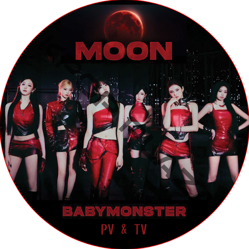 BABYMONSTER PV & TV COLLECTION (MOON) / ベイビーモンスター BABY MONSTER DVD [K-POP DVD]の画像