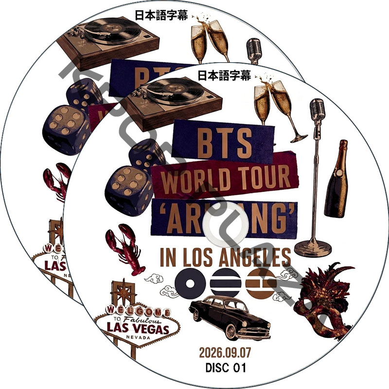 BTS WORLD TOUR ‘ARIRANG’ IN LOS ANGELES Day4 (2026.09.07 #2枚セット) 日本語字幕 / 防弾少年団 BTS [K-POP DVD]の画像