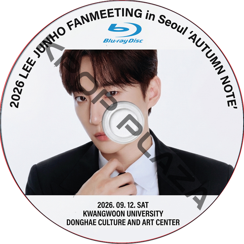 [Blu-ray] 2026 LEE JUNHO FANMEETING in SEOUL ‘AUTUMN NOTE’ (26.09.12) 日本語字幕 / ジュノ ツーピーエム 2PM DVDの画像
