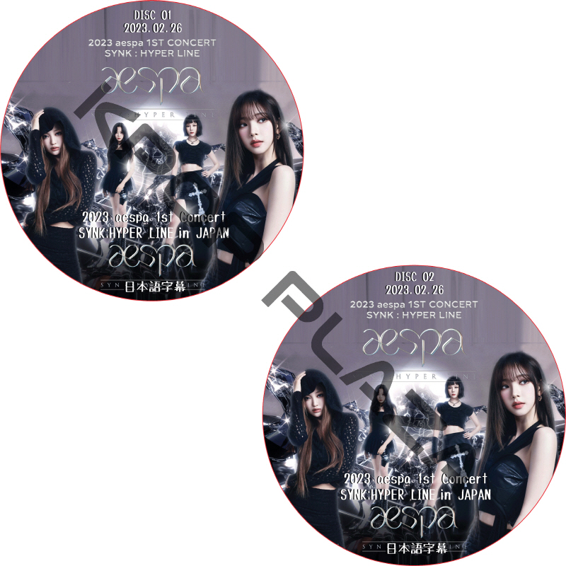 2023 aespa 1st Concert ‘SYNK : HYPER LINE’ (2023.02.26 #2枚セット) 日本語字幕 / エスパ AESPA DVD [K-POP DVD]の画像