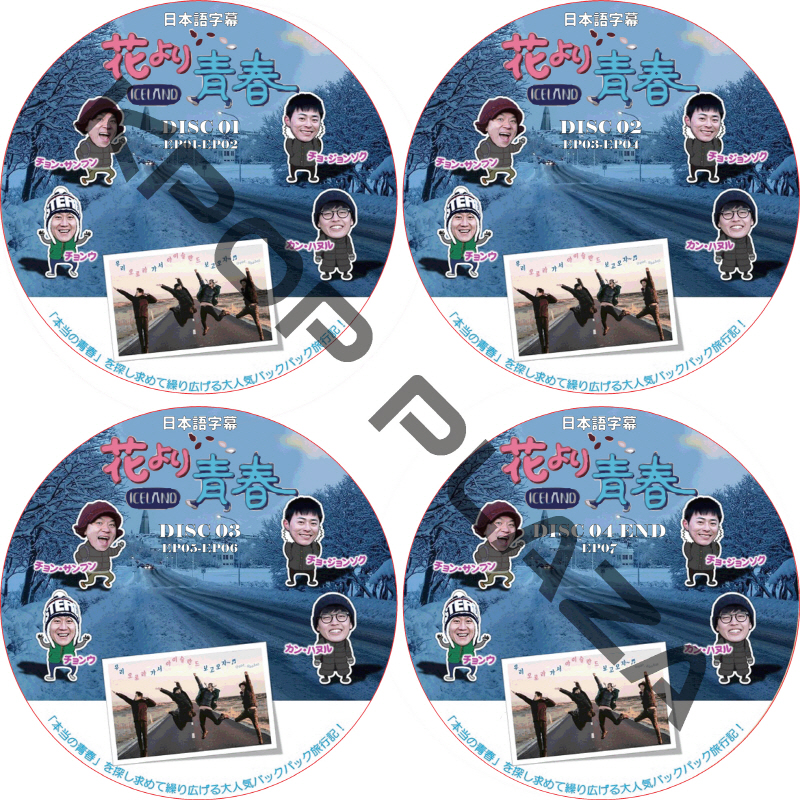 カンハヌル 花より青春 アイスランド (4枚セット) 日本語字幕 / KANG HA NEUL JO JUNG SUK チョジョンソク [K-POP DVD]の画像