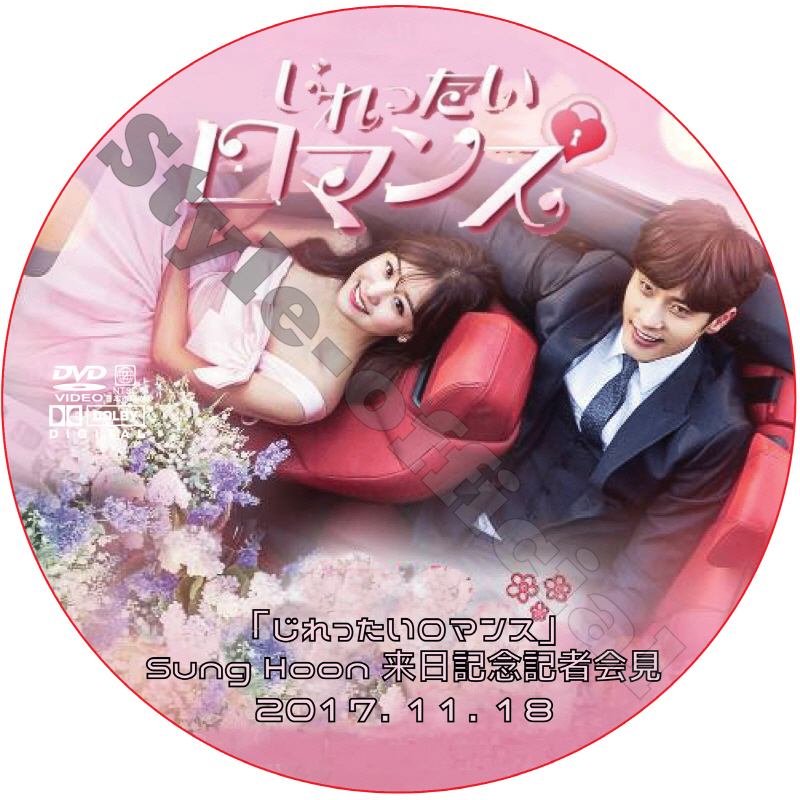ソンフン じれったいロマンス 来日記念記者会見 (2017.11.18) 日本語訳 / SUNG HOON [K-POP DVD]の画像