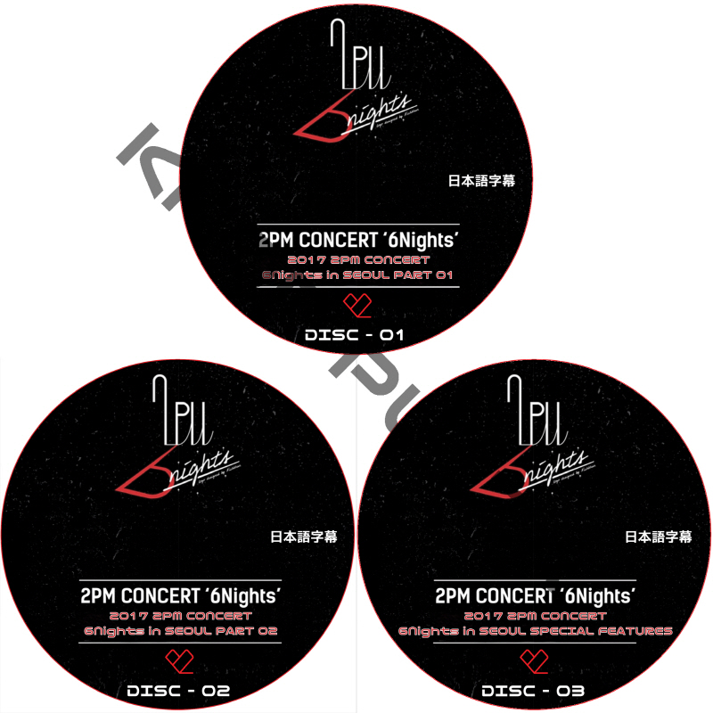 2PM 2017 CONCERT 6NIGHT IN SEOUL 3枚セット日本語字幕 / ツーピーエム [K-POP DVD]の画像