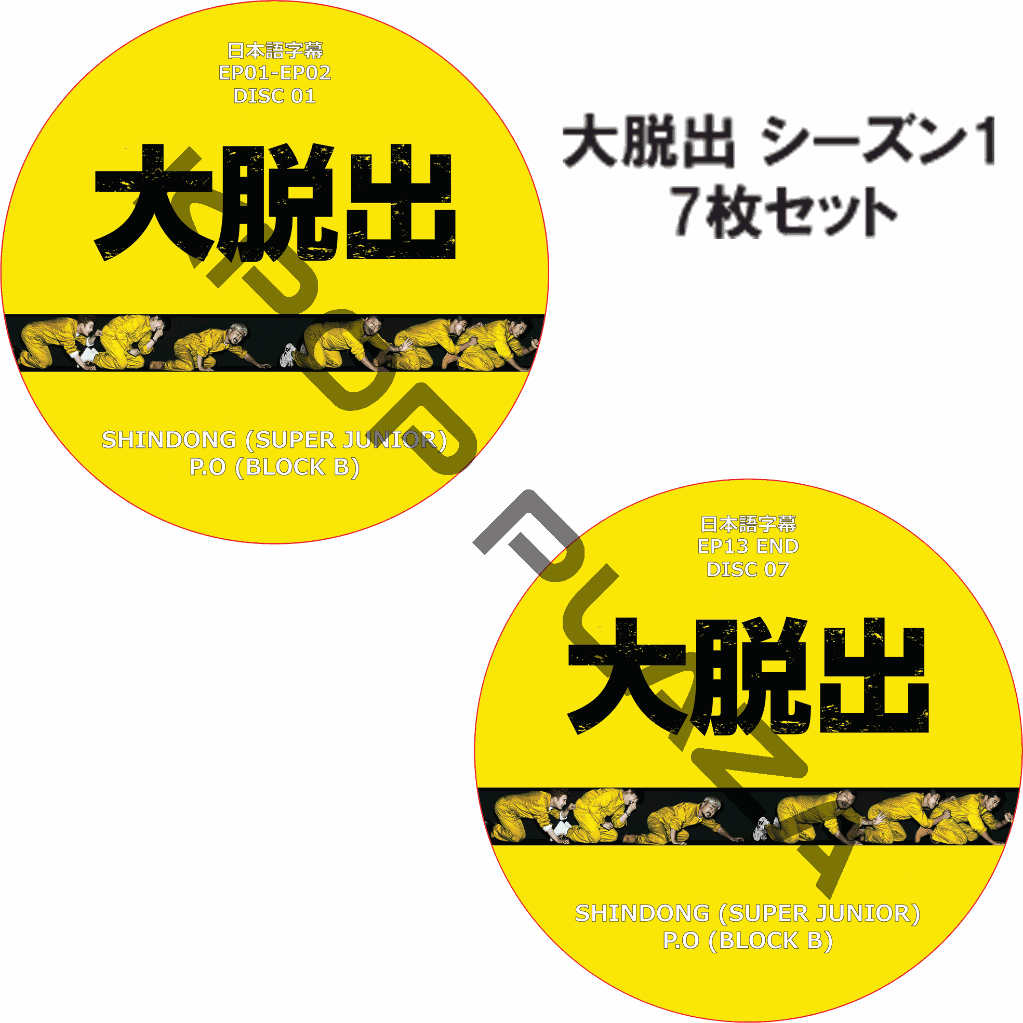 大脱出 シーズン1 (7枚セット) 日本語字幕 / P.O (BLOCK B) SHINDONG (SUPER JUNIOR) [K-POP DVD]の画像