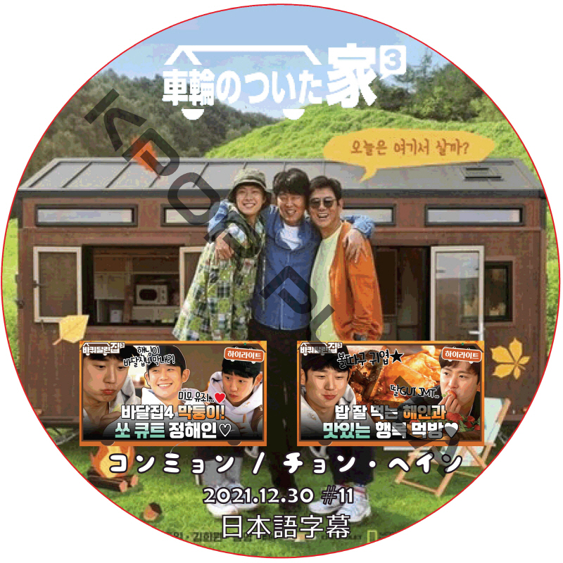 車輪のついた家3 (EPISODE 11) 日本語字幕 / コンミョン, ソン・ドンイル, キム・ヒウォン, チョン・ヘイン [K-POP DVD]の画像