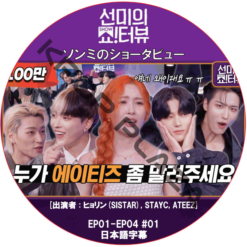 ソンミのショータビュー (EP01-EP04 #01) / [出演者 : ヒョリン(SISTAR), STAYC, ATEEZ] SUNMYのSHOW TERVIEW [K-POP DVD]の画像