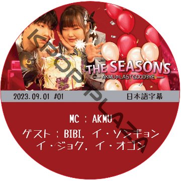 THE SEASONS AKMUのLAST GOODBYE (2023.09.01 #01) 日本語字幕  [K-POP DVD]の画像