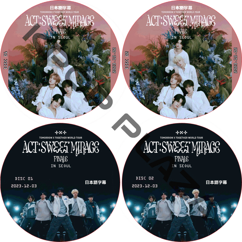 TXT WORLD TOUR [ACT : SWEET MIRAGE ] FINALE (23.12.02-23.12.03 #4枚セット) 日本語字幕  [K-POP DVD]の画像