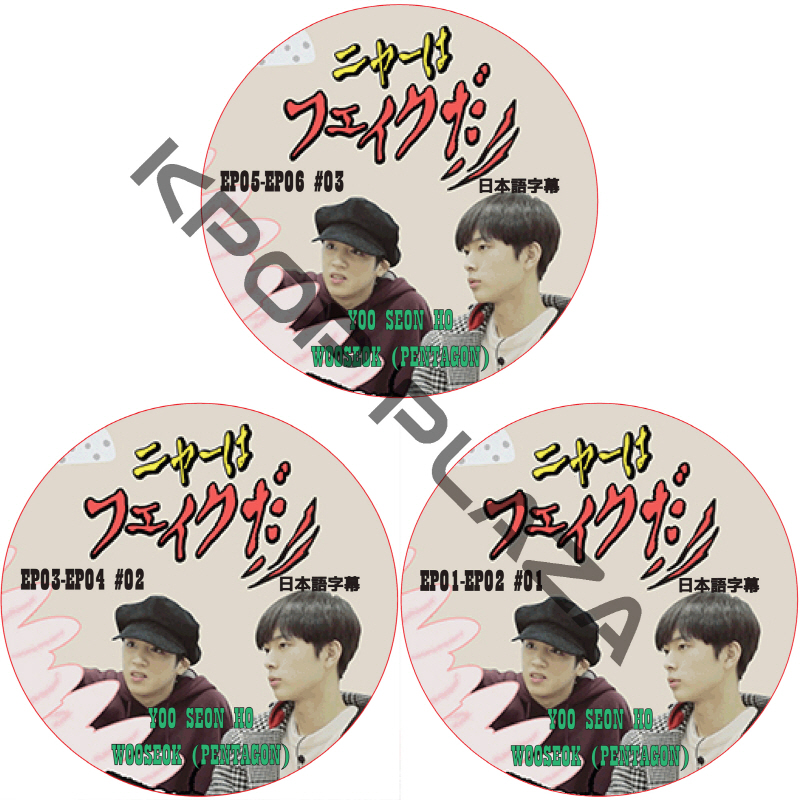 PENTAGON キャーはフェイクだ 3枚セット (EP01-EP06 END) 日本語字幕 / ペンタゴン WOOSEOK ウソク YOO SEON HO [K-POP DVD]の画像