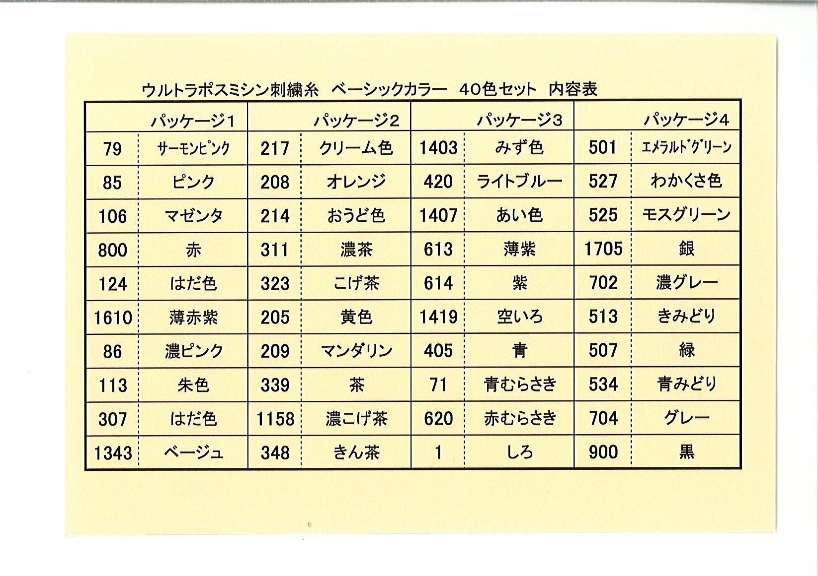ウルトラポス ４０色セットの画像