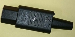 IEC規格 C15 プラグ PSE 取得品 4781 サーバー電源用プラグ 溝付き電源プラグの画像
