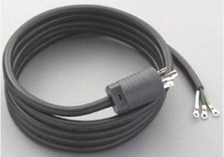 NEMA L6-20P プラグ付３ｍコードセット 電源コードセット NEMA準拠の画像