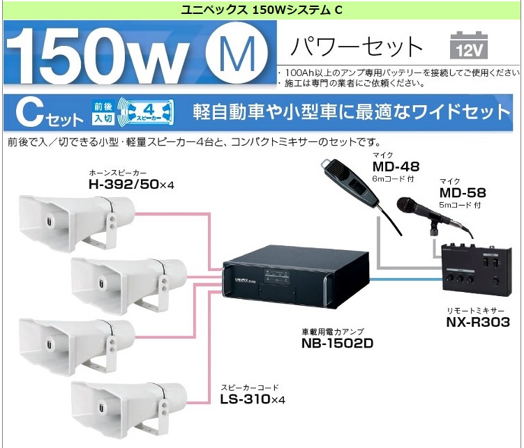 マイク・スピーカー・選挙用拡声器の特価販売-秋葉原の専門店九州電気