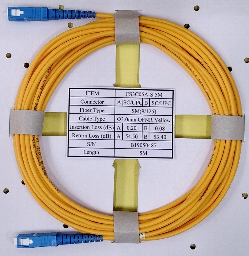 光ネットワーク 接続コード ５ｍ LAN、CATV 家庭内の光通信ＯＮＵの接続に画像