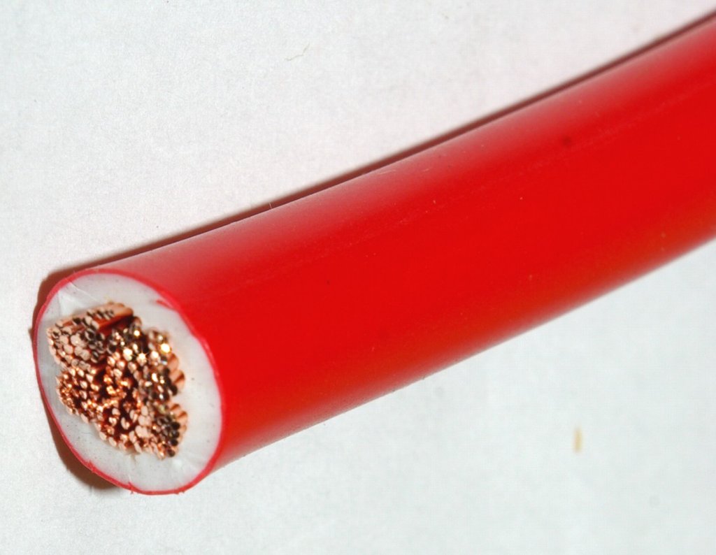 22SQ 赤 1m切断販売 KIV 600V耐圧電線　〈ＰＳ〉Ｅ 可撓性のある撚り線の画像