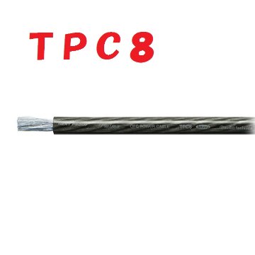 黒【1m 切断販売】TPC8 パワーケーブル OFC アーシングコード オーディオテクニカ画像