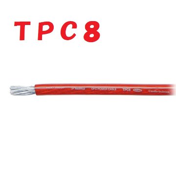 赤【1m 切断販売】TPC8 パワーケーブル OFC アーシングコード オーディオテクニカ画像