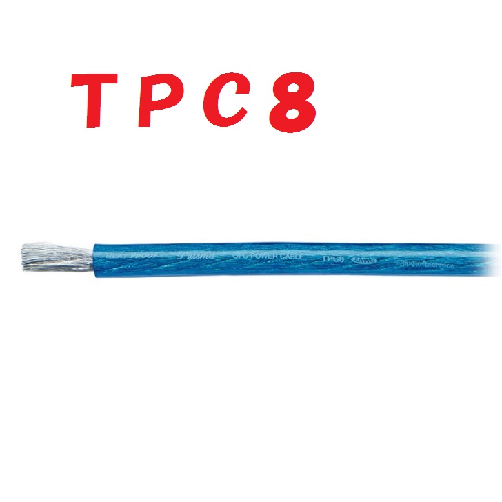 青【1m 切断販売】TPC8 パワーケーブル OFC アーシングコード オーディオテクニカ画像