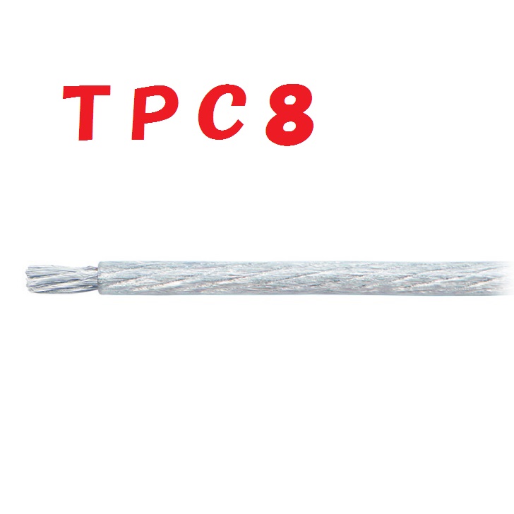 透明【1m 切断販売】TPC8 パワーケーブル OFC アーシングコード オーディオテクニカ