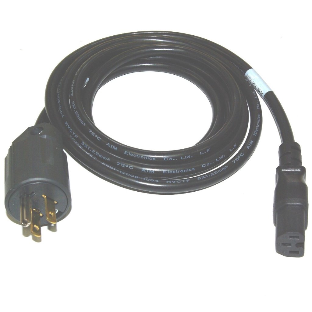 接地付プラグ 5-15：IEC規格 C15 UPS サーバー用電源コードの画像