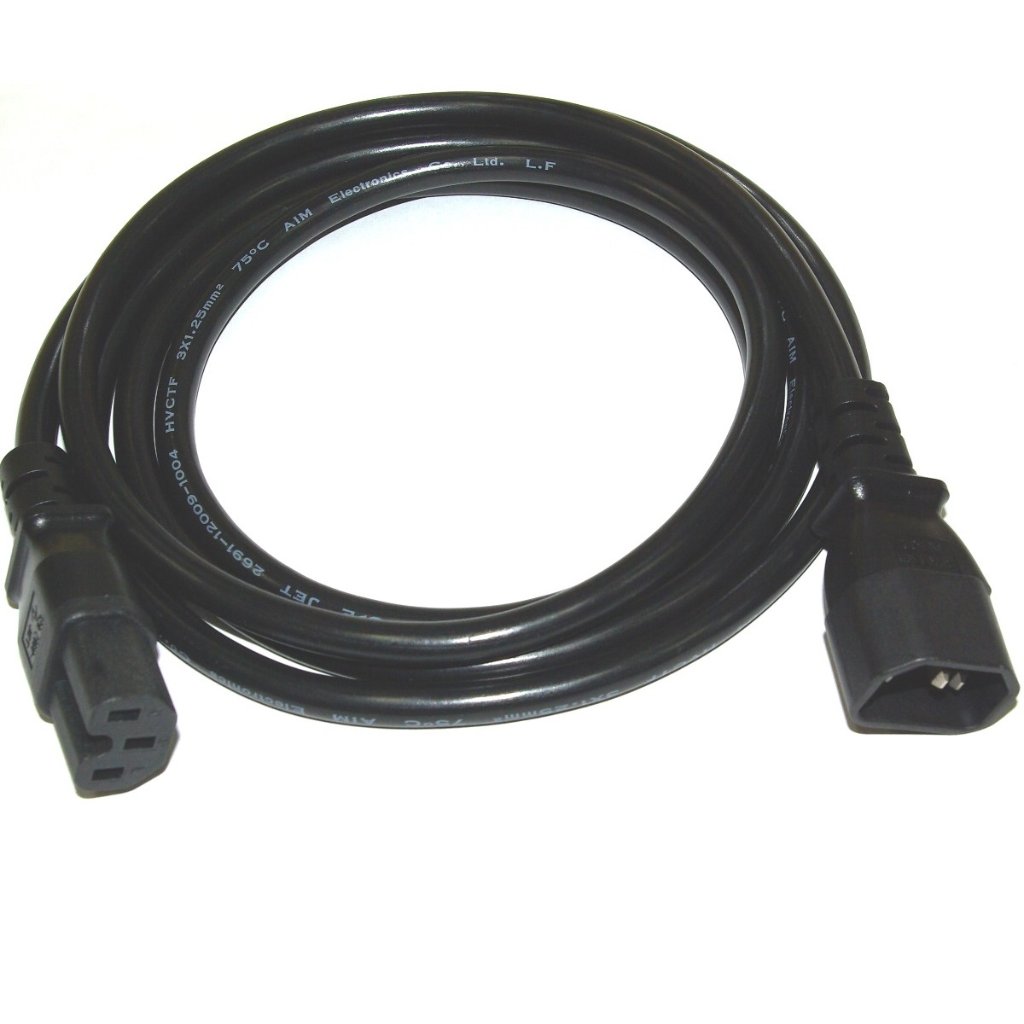 ＩＥＣ規格 C15：C14 UＰＳ サーバー用電源コード 2mの画像