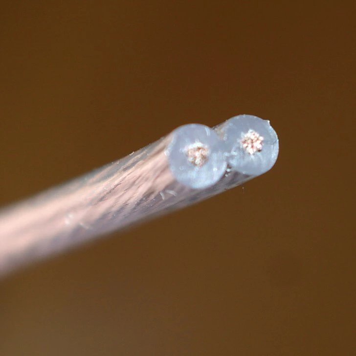 耐熱平行コード 0.5sq 透明　1m単位切断販売の画像