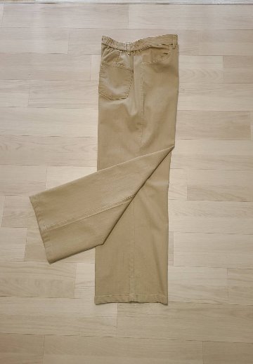 伸縮ワイドデニムパンツの画像