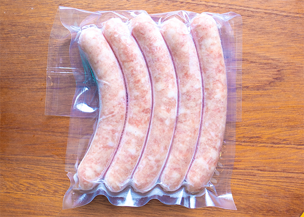 手作りタイプ生ソーセージの画像