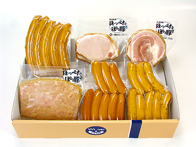 G01-無塩せきスライスハム・ソーセージセット【送料込み】の画像