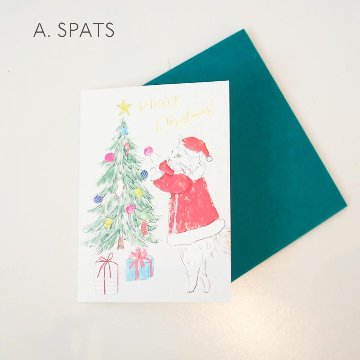 ラブコCATS ミニグリーティングカード MERRY CHRISTMAS画像