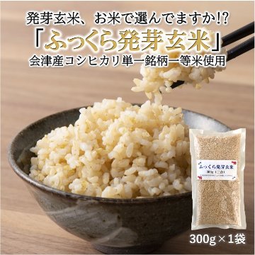 【お試しパック】ふっくら発芽玄米 300g（2合パック1袋）画像
