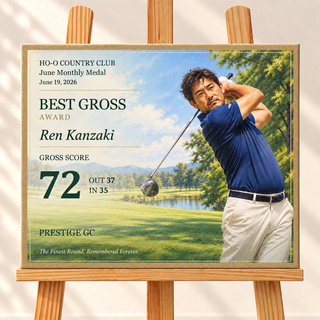 GOLF LEGACY ART キャンバスの画像