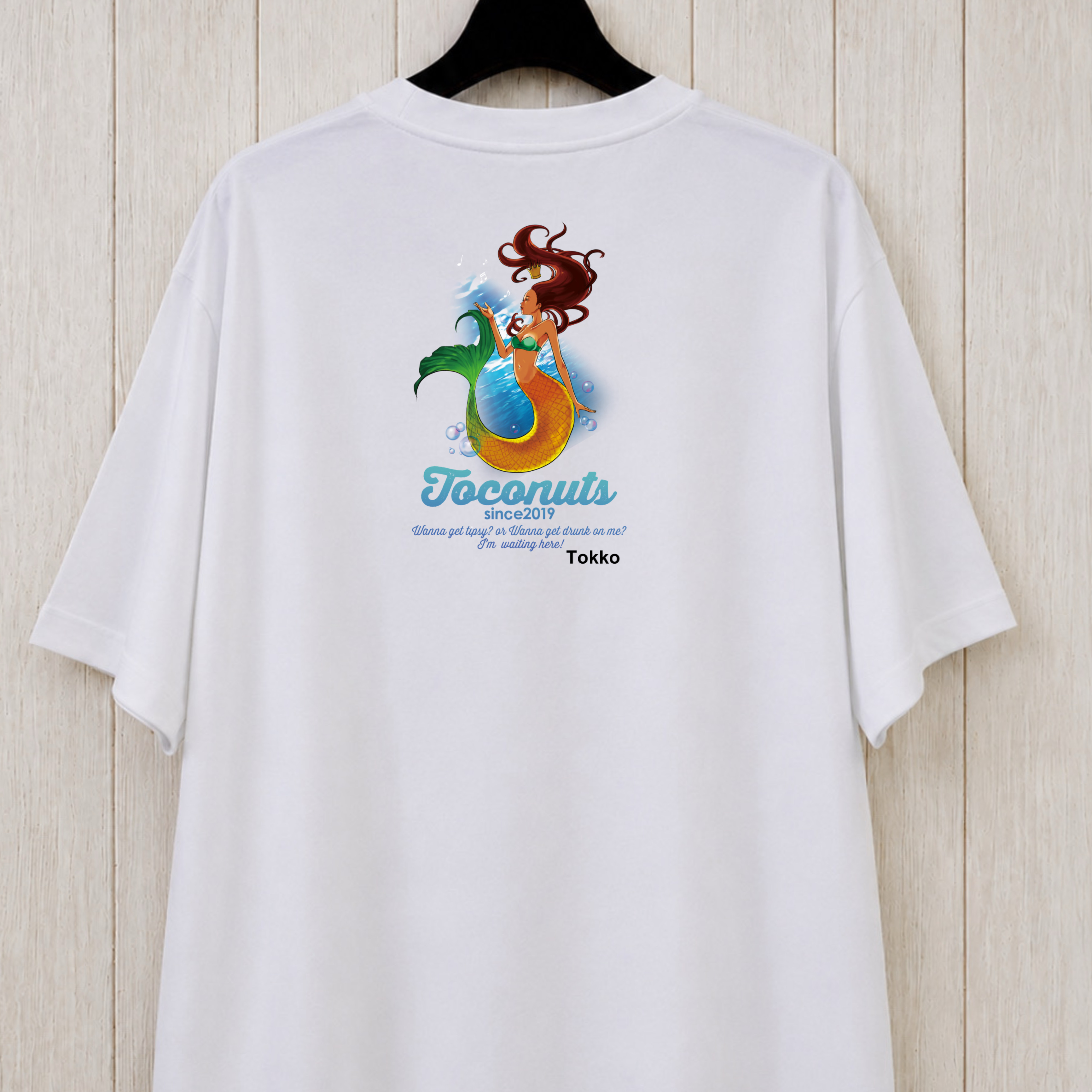 Toconuts公式グッズ｜T105 シンギング・マーメイド Tシャツの画像