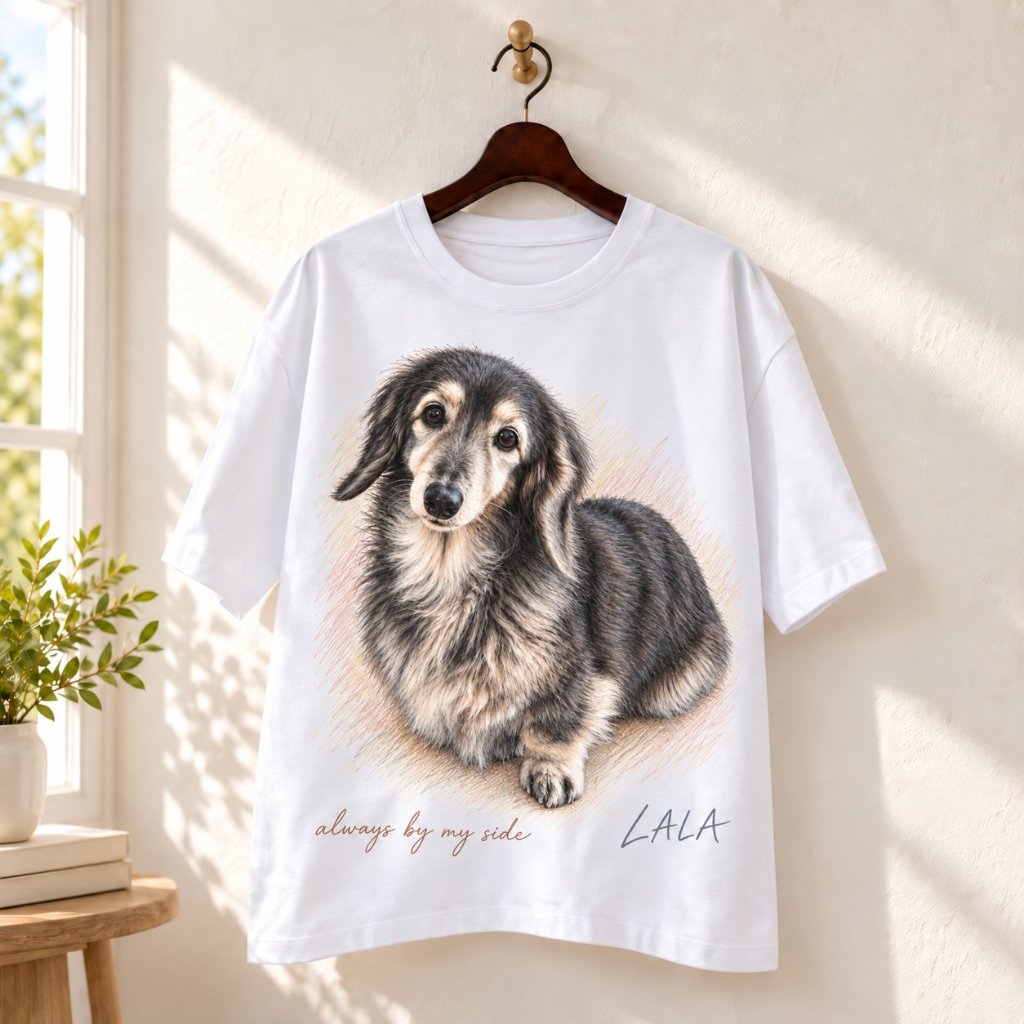 PETPORTRAIT ボックスシルエット ビッグTシャツの画像