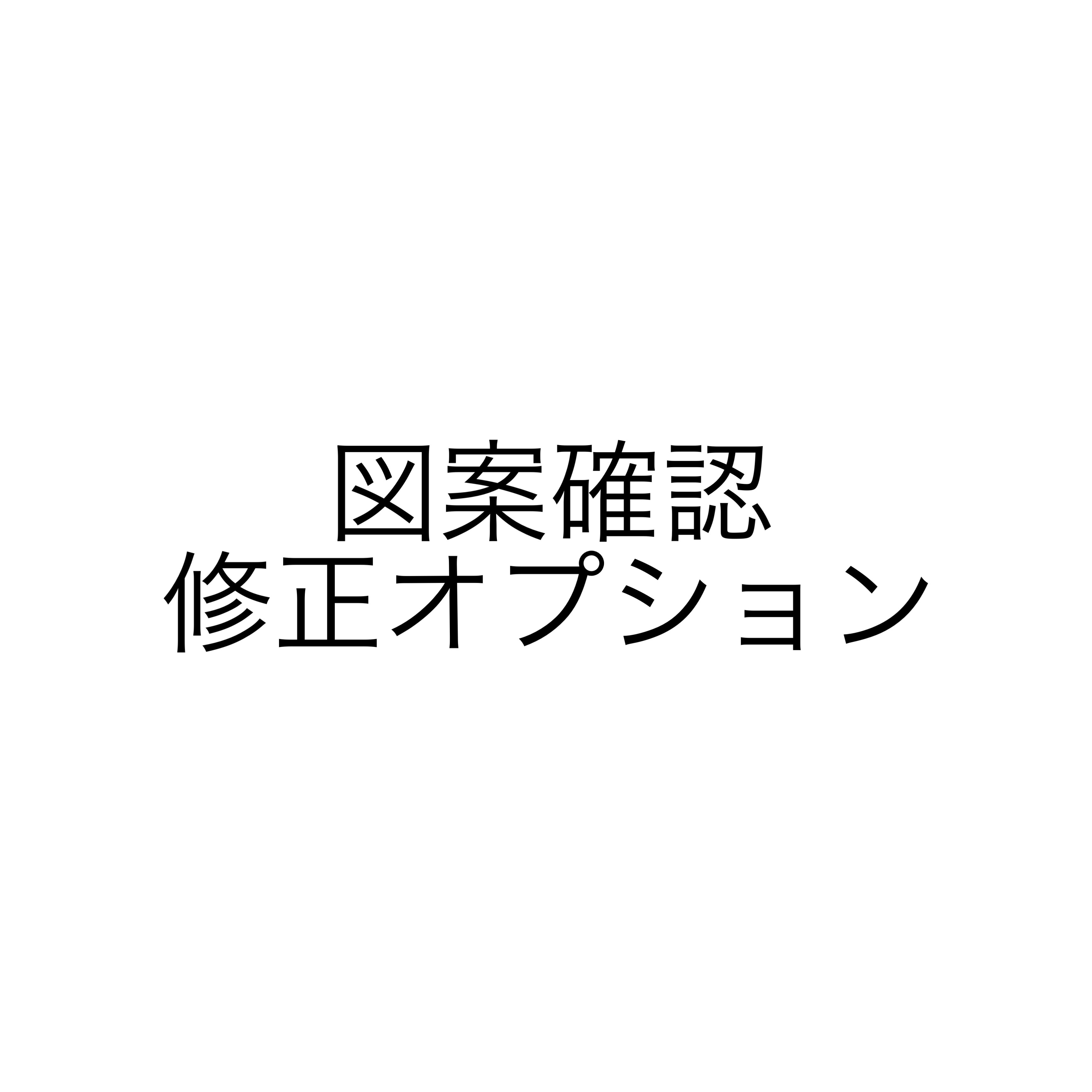 図案確認・修正オプションの画像