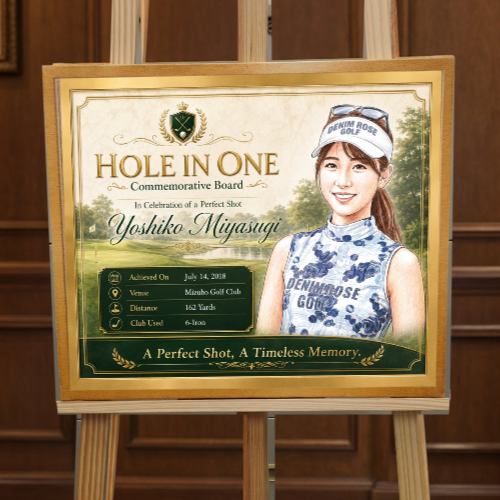 GOLF LEGACY ART キャンバス｜ホールインワン記念の画像