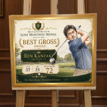 GOLF LEGACY ART キャンバス｜ベスグロ記念の画像