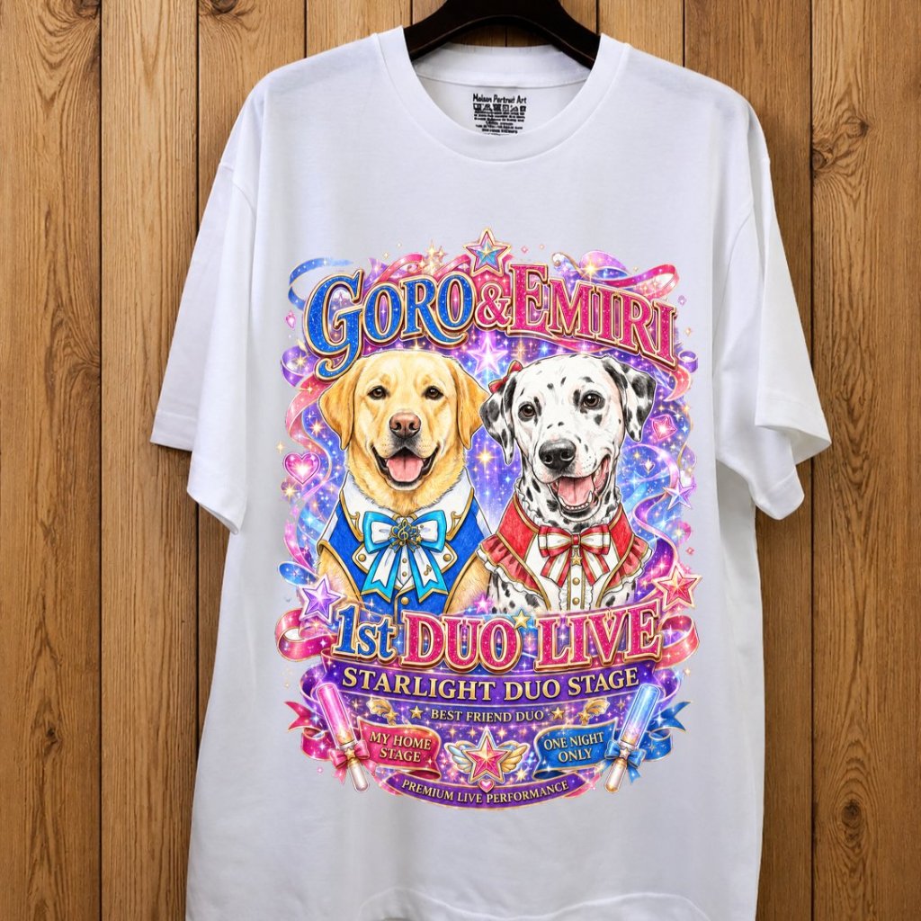 うちの子ステージアート Tシャツ｜アイドル ペアの画像