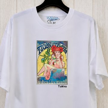 Toconuts公式グッズ｜T100 トロピカル・レトロガール Tシャツの画像
