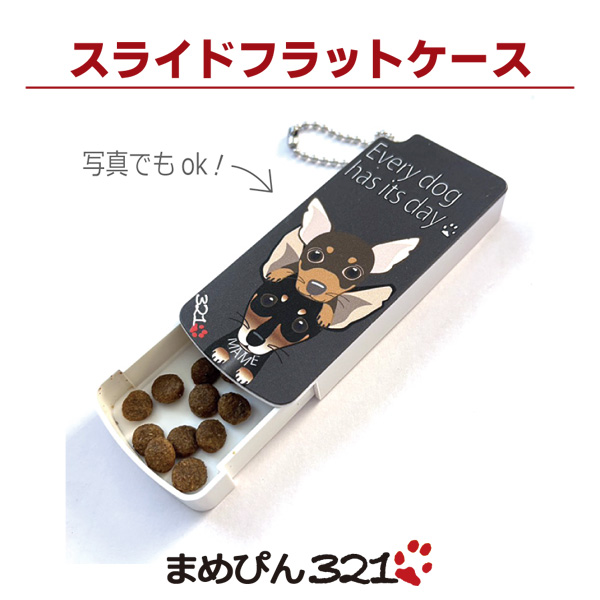 *スライドフラットケース*ボールチェーン*ストラップ付きの画像