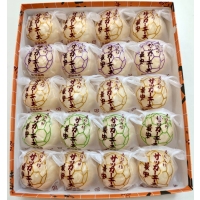 サッカーエース最中　20個入（小豆12個、紫芋餡4個、抹茶餡4個）の画像