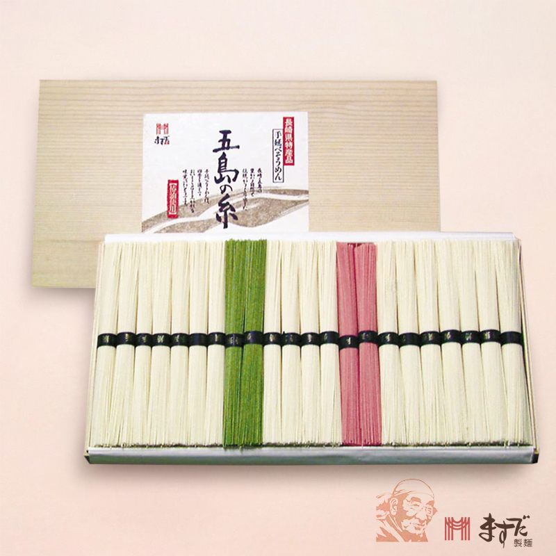 五島手延そうめんセット木箱入（3種）の画像