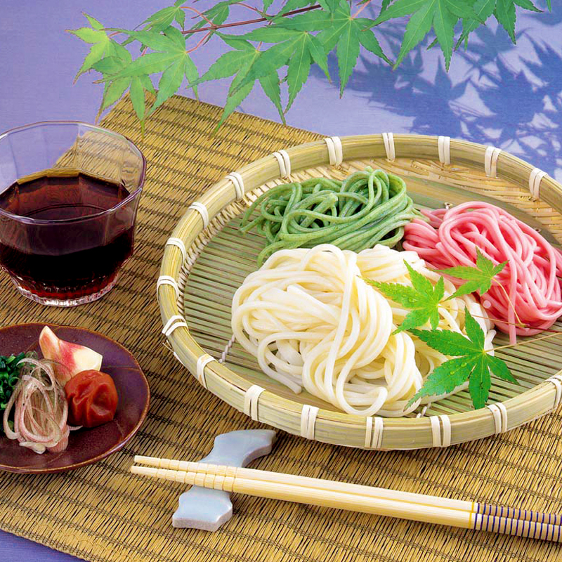 にじいろざるうどん(袋)の画像