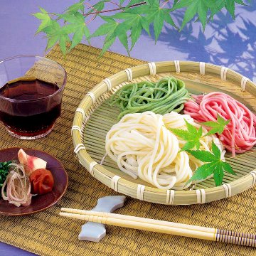 にじいろざるうどん(袋)の画像