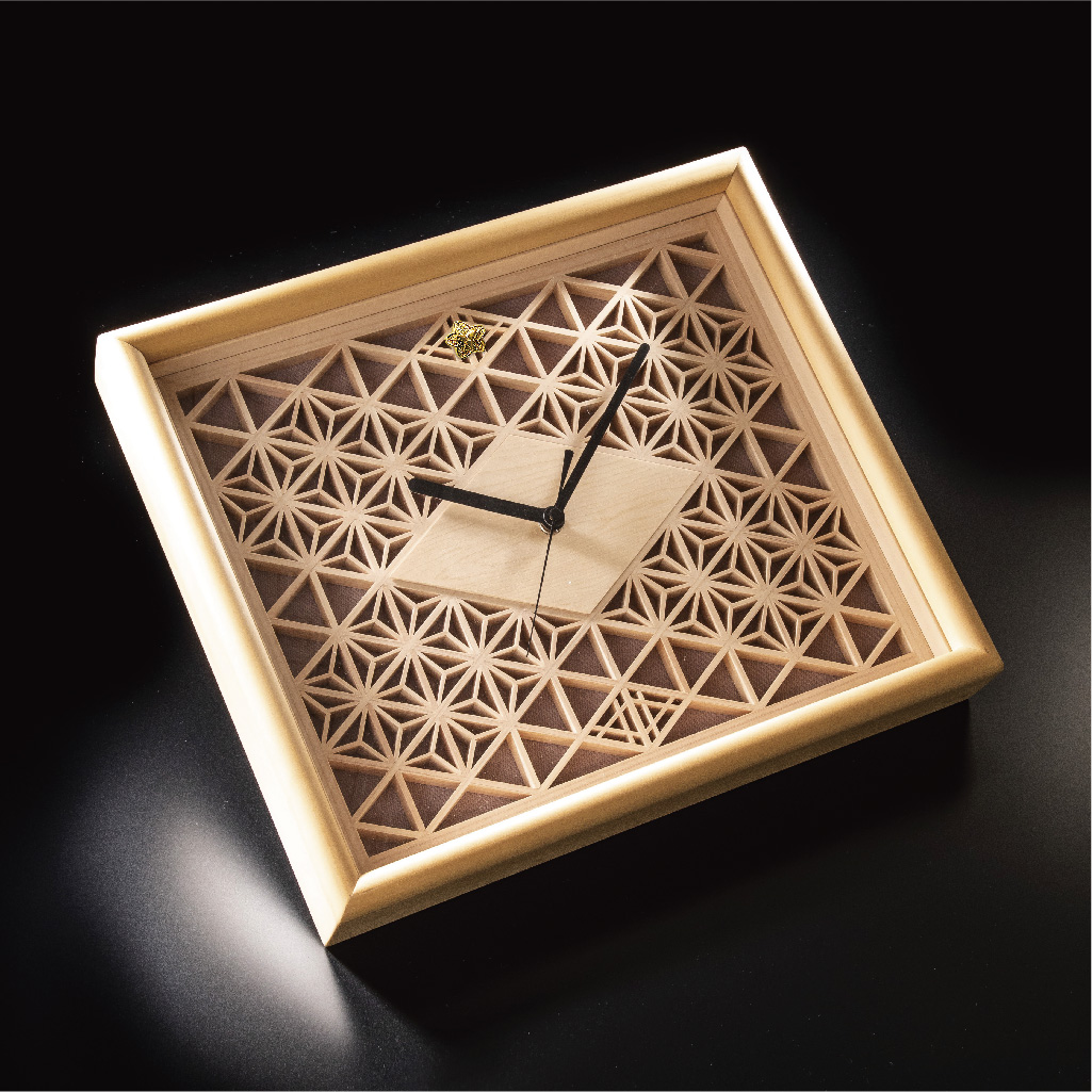 組子時計の画像