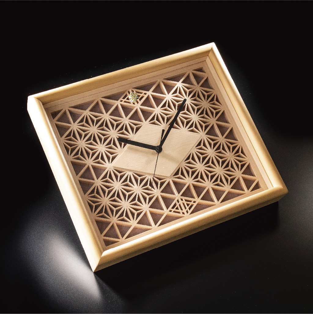 組子時計の画像